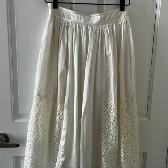 NWT Banana Republic Clover Mixed Media Skirt - Picture 5 of 8